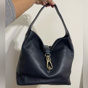Pebble Grain Small Logo Lock Sac